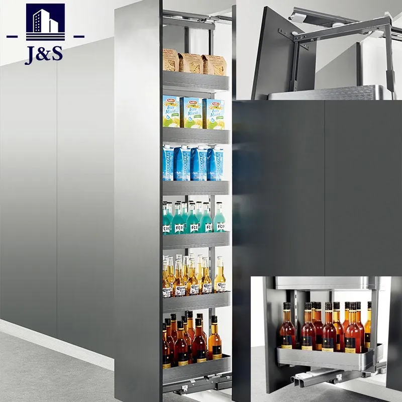Apa Soft Close Revolving Tall Unit Pull-Out Pantry Organizer minangka pilihan sing cocog kanggo panyimpenan pawon?